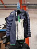 +VAT Berghaus navy blue full zip puffer jacket (size XL) with Berghaus full zip waterproof jacket in