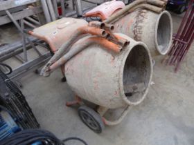 Bell petrol cement mixer with stand
