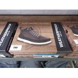 +VAT Boxed pair of Weatherproof Log Jam mens trainers in grey (size 11)