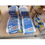 +VAT Six 20kg bag of Mapei fibre reinforced, levelling and smoothing compound