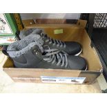 +VAT Boxed pair of Weatherproof Log Jam mens trainers in grey (size 12)