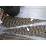 2 180 x 90cm expanding fan willow trellis panels