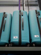 +VAT Large American Tourister turquoise suitcase