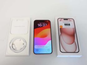 +VAT Apple iPhone 15 Plus, Pink, 256GB, boxed with charging cable, model A3094