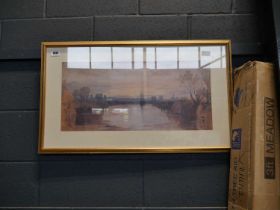 Framed print of Chichester Canal by J. M. W. Turner