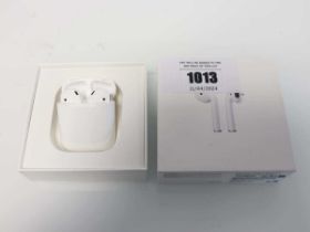 +VAT Apple AirPods 2nd Gen with charging case and cable, boxed