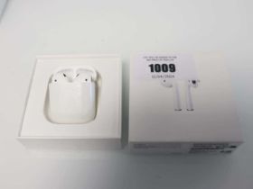 +VAT Apple AirPods 2nd Gen with charging case and cable, boxed