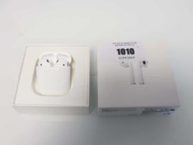 +VAT Apple AirPods 2nd Gen with charging case and cable, boxed