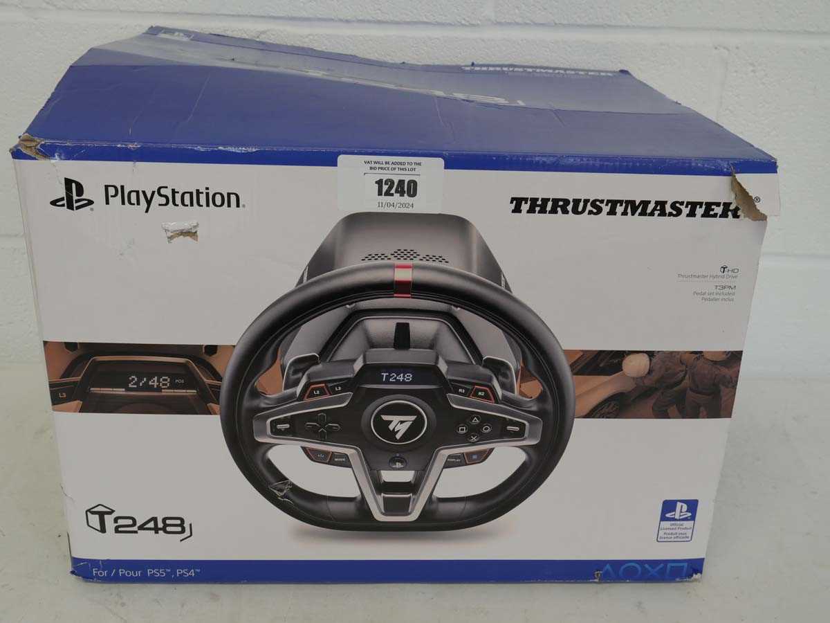 +VAT Thrustmaster T248 racing wheel and pedal set for PlayStation 4 and 5