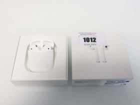 +VAT Apple AirPods 2nd Gen with charging case and cable, boxed