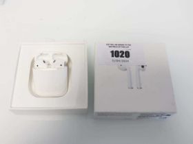 +VAT Apple AirPods 2nd Gen with charging case and cable, boxed