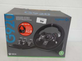 +VAT Logitech G920 racing wheel and pedal set for Xbox