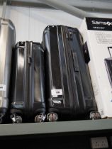 +VAT Samsonite 2 piece black suitcase set