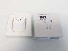 +VAT Apple AirPods 2nd Gen with charging case and cable, boxed