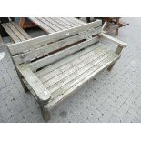 Wooden hand built 3 seater garden bench