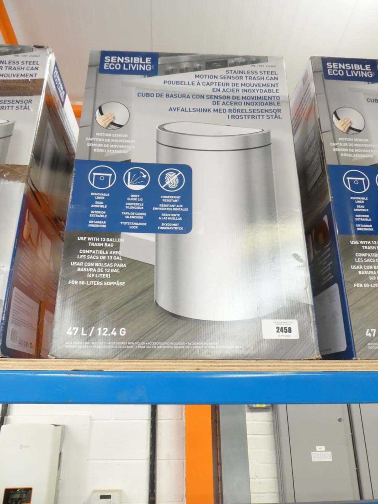 +VAT Boxed Sensible Eco Living motion sensor bin