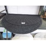 +VAT 2 grey demilune doormats