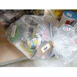 +VAT Bag containing large quantity of various tapes, adhesives, glues, etc.