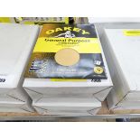 +VAT 2 boxes containing 30 sheets (in each box) of Oakey general purpose sandpaper