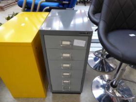 Metal 6 drawer filing cabinet