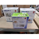 +VAT 3 boxes of Airflow low profile fan for discreet ventilation incl. Icon Eco 15 with 2 Icon 30s