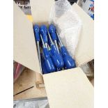 2 boxes containing a quantity of Intec hand tools and screw drivers