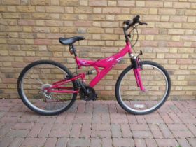 Ladies Cosmos mountain bike in pink