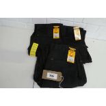 +VAT 3 pairs of Dewalt holster pocket work trousers (all size W32 L32)