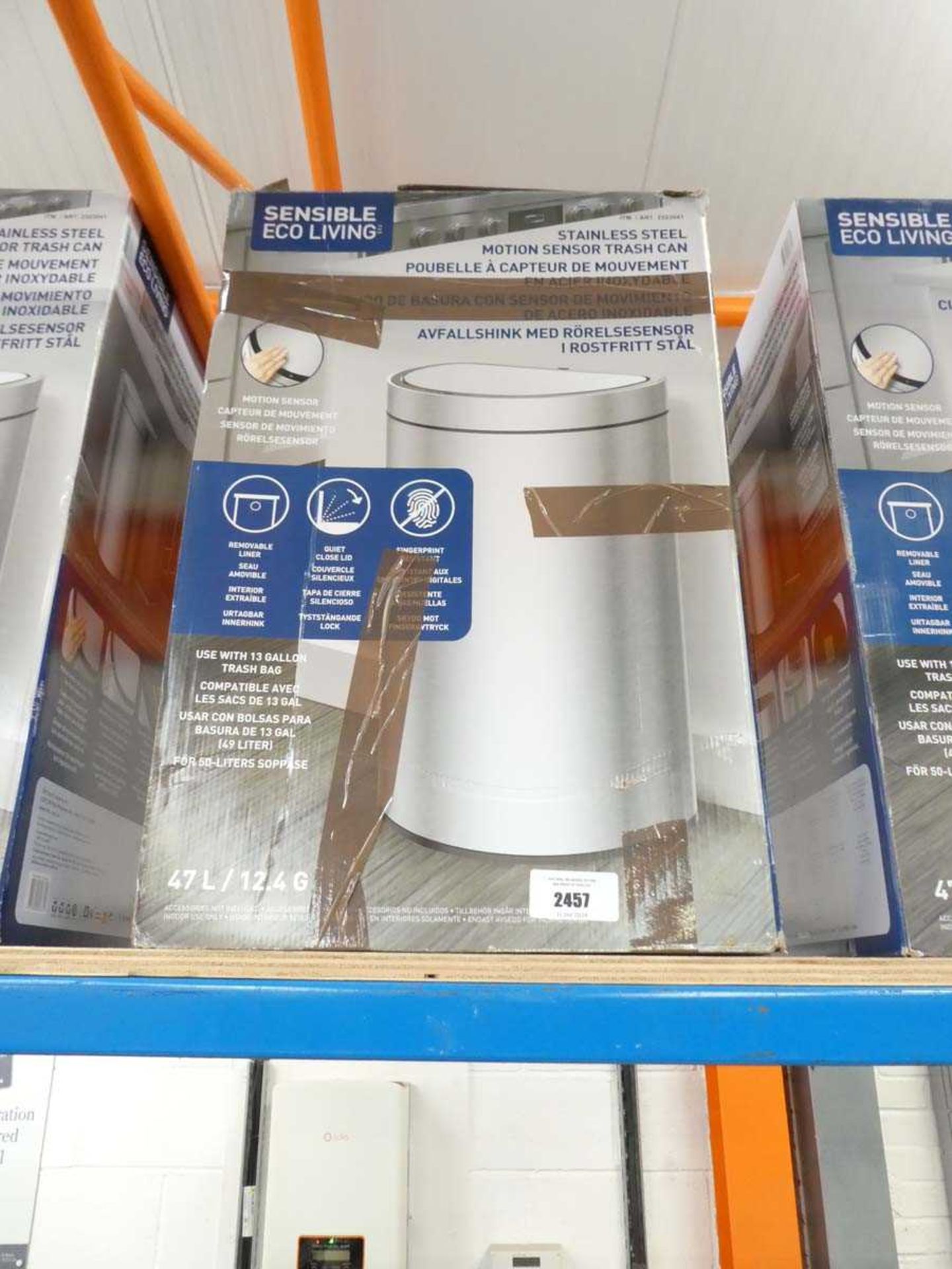 +VAT Boxed Sensible Eco Living motion sensor bin