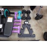 +VAT Set of Quickplay weights with stand