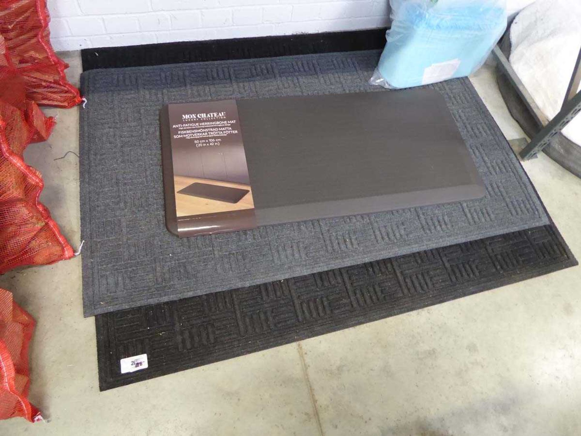 +VAT 3 large doormats and Mon Chateau padded herring bone mat