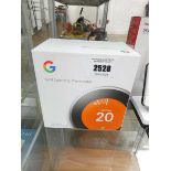 +VAT Boxed Google Nest learning thermostat (stainless steel Nest Pro edition)