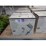 +VAT 2 boxed sets of 4 chrome outdoor garden spike spotlights