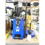 +VAT Nilfisk D140.4 pressure washer with patio attachment and snow foam attachment