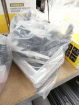 +VAT Bag containing a large quantity of various size metal angled shelving brackets