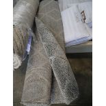 +VAT Grey patterned fluffy rug