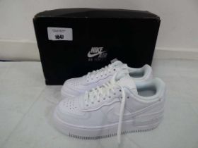 +VAT Boxed pair of Nike AF1 shadow trainers in white size UK2.5