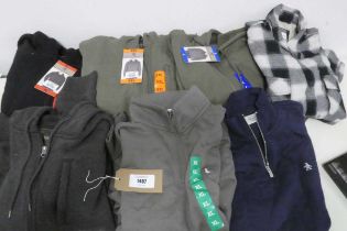 +VAT 7 mens hooded jumpers, 1/4 zip jumpers and button up jacket by Jachs NY, Penguin, Jack Wills