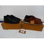+VAT 2 x Boxed pairs of Pod trainers in black and brown both size UK10