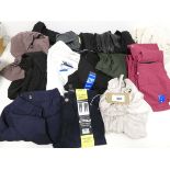 +VAT Approx 20. items of womens clothing to include trousers, t shirts, skirts, cardigans etc.