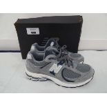 +VAT Boxed pair of New Balance trainers in grey size UK7.5