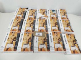 +VAT Lacoste Mens underwear (approx. 15 boxes)