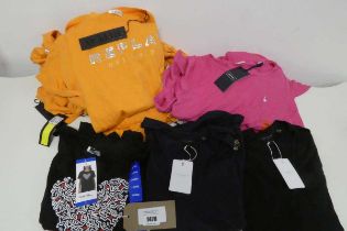 +VAT Approx. 20 ladies t-shirts by Replay, Ted Baker, Jack Wills, Keith Haring