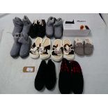 +VAT 10 x Pairs of slippers to include Hush Puppies, TU, etc