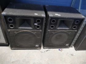 2 electro voice incorporated 2 way stage speakers model S152