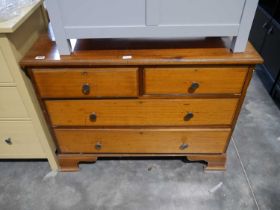 Mahogany 2 over 2 chest of drawers