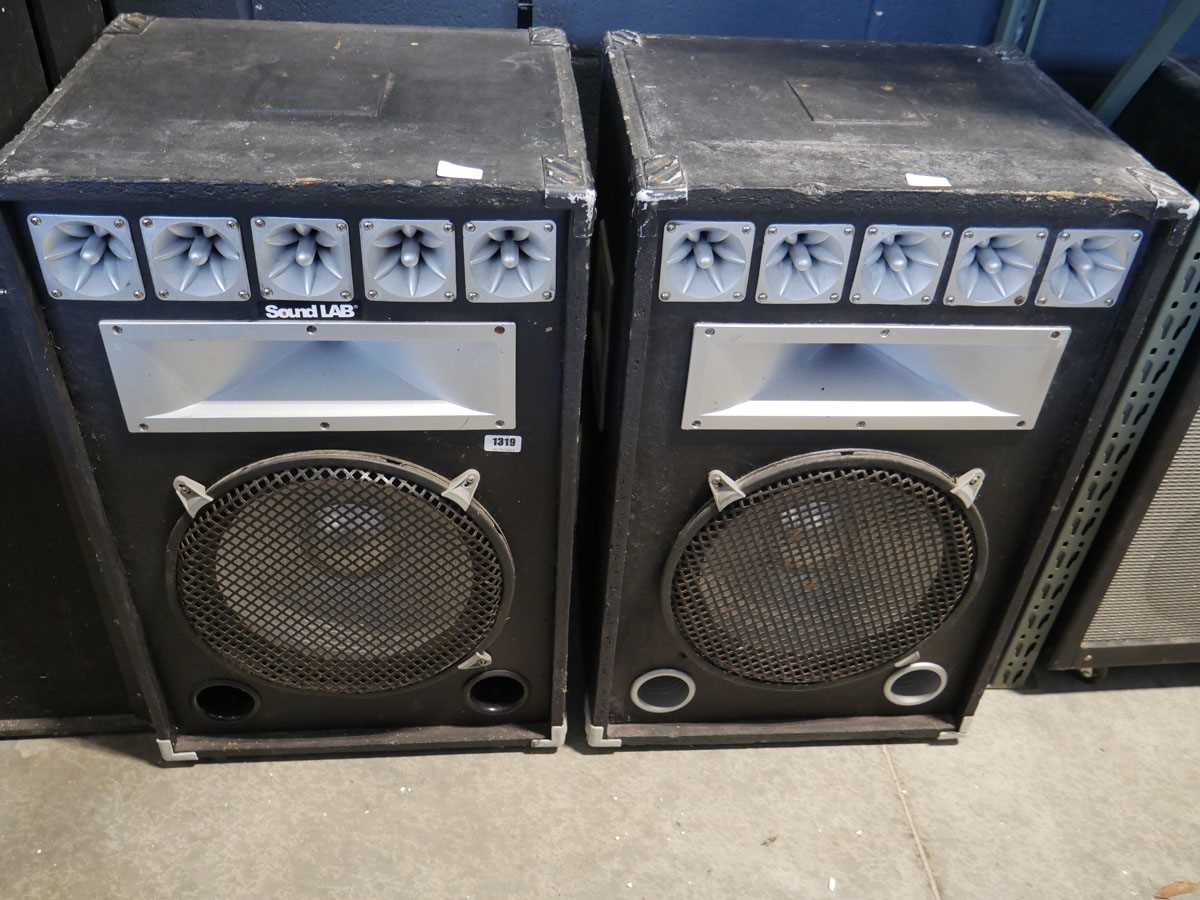 2 Sound Lab cabinet loud speakers
