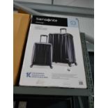 +VAT Samsonite 2 piece suitcase set in black, boxed