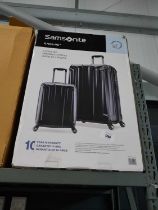 +VAT Samsonite 2 piece suitcase set in black, boxed