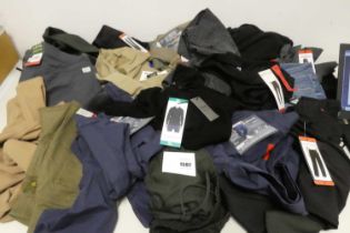 +VAT Approx. 20 items of mens and womens clothing to include jumpers, trousers ect.